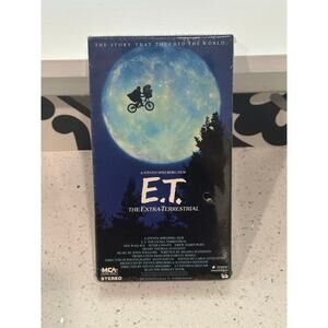 E.T. The Extra-Terrestrial VHS 1988 Factory Sealed Green Flap RARE 1st Edition